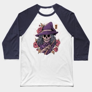 Magic Death - Witch Skull Goth Gift Baseball T-Shirt